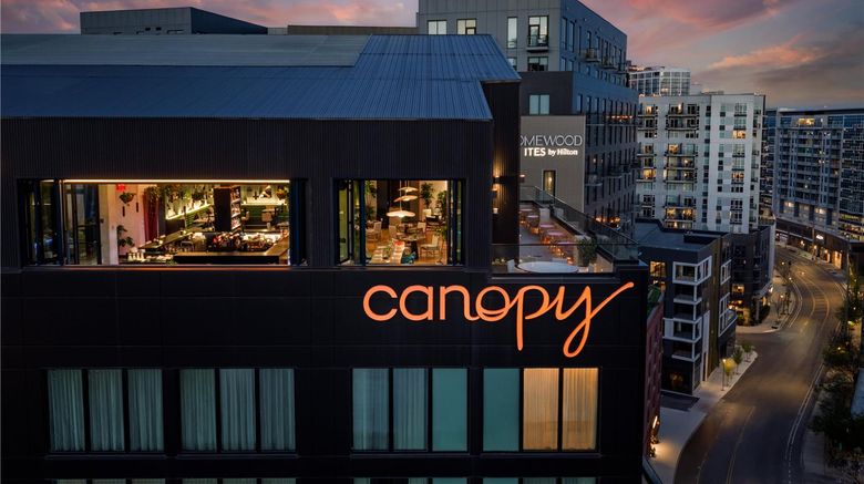 Canopy Hilton Nashville Gulch Exterior. Images powered by <a href="https://iceportal.shijigroup.com" target="_blank" rel="noopener">Ice Portal</a>.