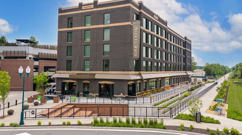 Hotel Nickel Plate Fishers Tapestry Coll Exterior. Images powered by <a href="https://iceportal.shijigroup.com" target="_blank" rel="noopener">Ice Portal</a>.