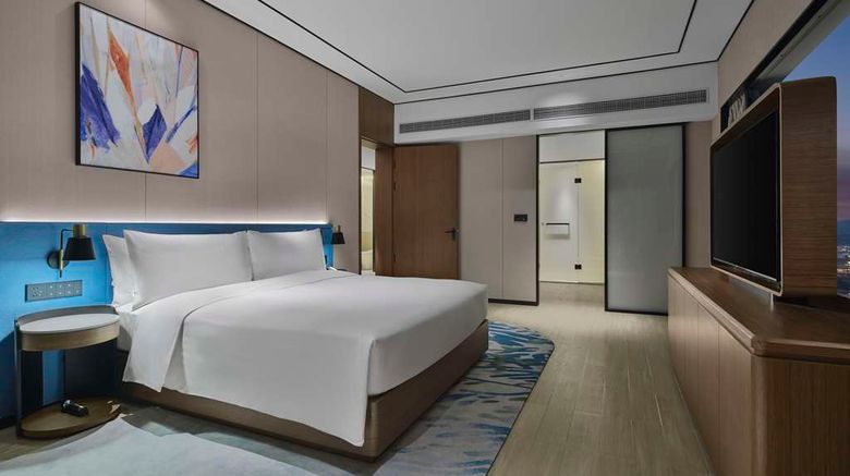 <b>Hilton Garden Inn Ganzhou Longnan Room</b>. Images powered by <a href="https://iceportal.shijigroup.com/" title="IcePortal" target="_blank">IcePortal</a>.