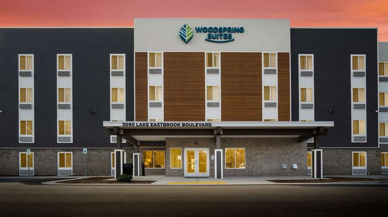 <b>WoodSpring Suites Grand Rapids Kentwood Exterior</b>. Images powered by <a href="https://iceportal.shijigroup.com/" title="IcePortal" target="_blank">IcePortal</a>.