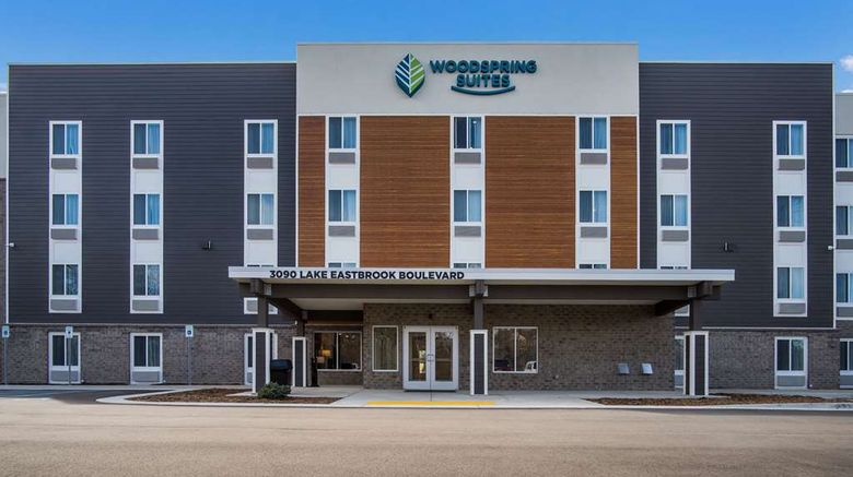 WoodSpring Suites Grand Rapids Kentwood Exterior. Images powered by <a href="https://iceportal.shijigroup.com" target="_blank" rel="noopener">Ice Portal</a>.