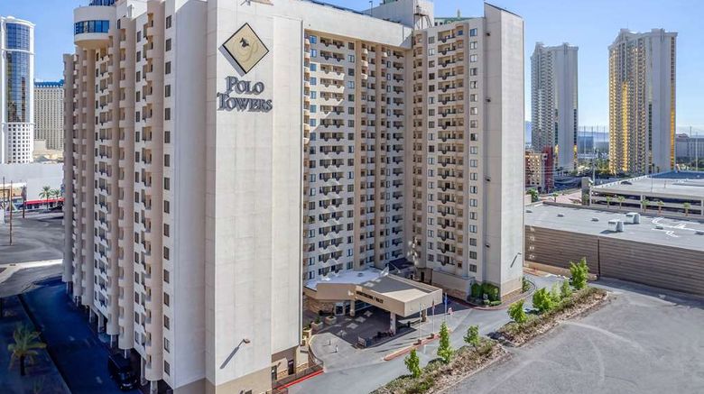 Hilton Vacation Club Polo Towers Exterior. Images powered by <a href="https://iceportal.shijigroup.com" target="_blank" rel="noopener">Ice Portal</a>.