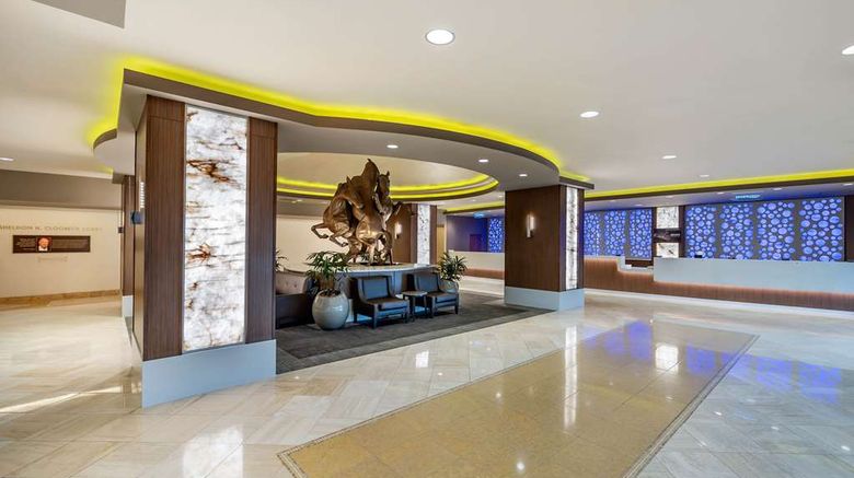 <b>Hilton Vacation Club Polo Towers Lobby</b>. Images powered by <a href="https://iceportal.shijigroup.com/" title="IcePortal" target="_blank">IcePortal</a>.