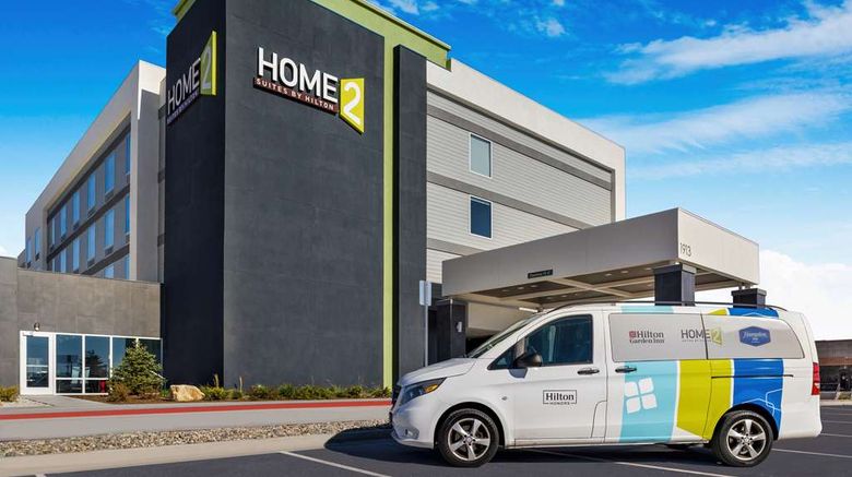 <b>Home2 Suites by Hilton Airport Exterior</b>. Images powered by <a href="https://iceportal.shijigroup.com/" title="IcePortal" target="_blank">IcePortal</a>.