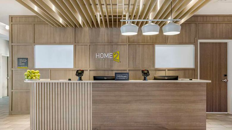 <b>Home2 Suites by Hilton Airport Lobby</b>. Images powered by <a href="https://iceportal.shijigroup.com/" title="IcePortal" target="_blank">IcePortal</a>.