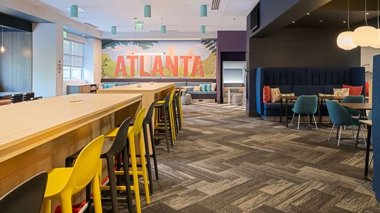 <b>Home2 Suites by Hilton Atlanta Airport Lobby</b>. Images powered by <a href="https://iceportal.shijigroup.com/" title="IcePortal" target="_blank">IcePortal</a>.