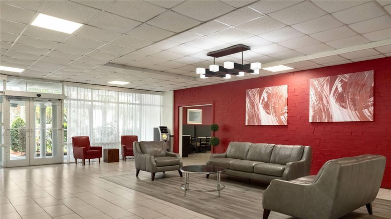 <b>Ramada by Wyndham Cocoa Lobby</b>. Images powered by <a href="https://iceportal.shijigroup.com/" title="IcePortal" target="_blank">IcePortal</a>.