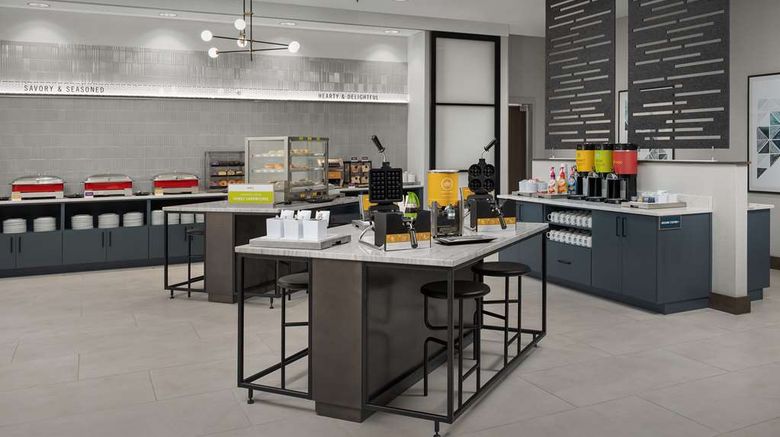 <b>Home2 Suites by Hilton Orlando Lake Nona Restaurant</b>. Images powered by <a href="https://iceportal.shijigroup.com/" title="IcePortal" target="_blank">IcePortal</a>.