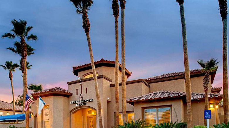 <b>Hilton Vacation Club Desert Retreat Exterior</b>. Images powered by <a href="https://iceportal.shijigroup.com/" title="IcePortal" target="_blank">IcePortal</a>.