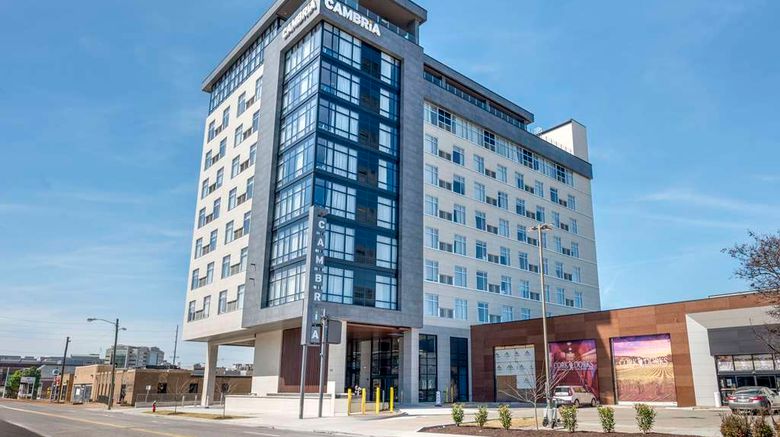 <b>Cambria Hotel Nashville Midtown Exterior</b>. Images powered by <a href="https://iceportal.shijigroup.com/" title="IcePortal" target="_blank">IcePortal</a>.
