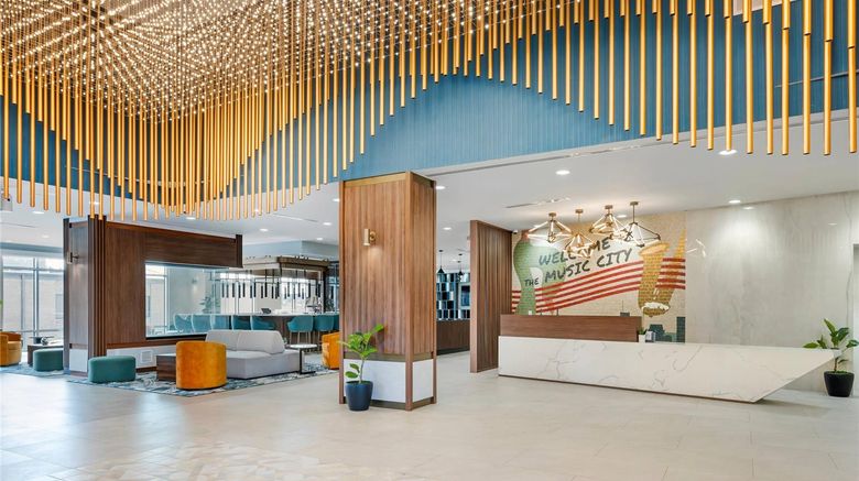 <b>Cambria Hotel Nashville Midtown Lobby</b>. Images powered by <a href="https://iceportal.shijigroup.com/" title="IcePortal" target="_blank">IcePortal</a>.