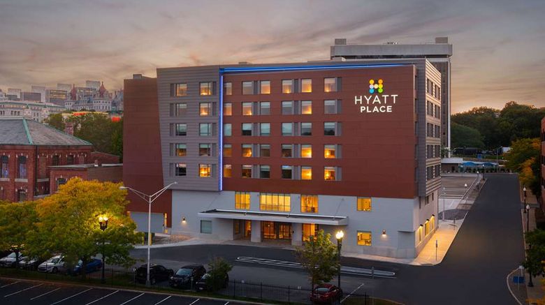 <b>Hyatt Place Albany/Downtown Exterior</b>. Images powered by <a href="https://iceportal.shijigroup.com/" title="IcePortal" target="_blank">IcePortal</a>.