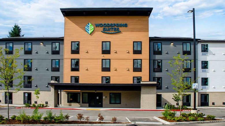 <b>WoodSpring Suites Olympia - Lacey Exterior</b>. Images powered by <a href="https://iceportal.shijigroup.com/" title="IcePortal" target="_blank">IcePortal</a>.