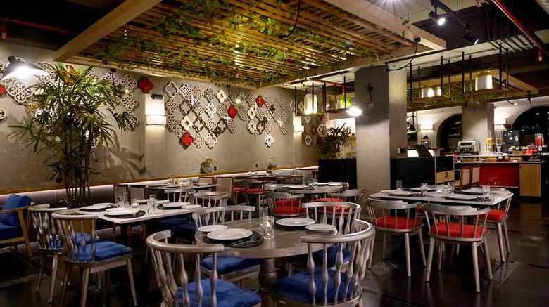 <b>Aiden by Best Western @ Hennur Bengaluru Restaurant</b>. Images powered by <a href="https://iceportal.shijigroup.com/" title="IcePortal" target="_blank">IcePortal</a>.
