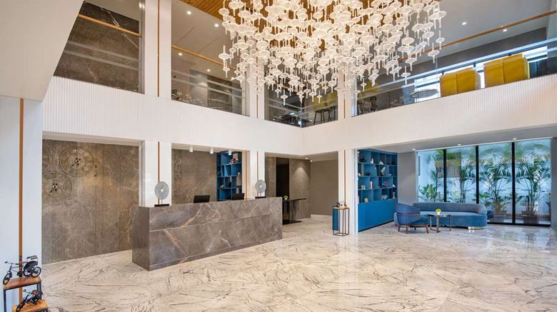<b>Hyatt Place Goa Candolim Lobby</b>. Images powered by <a href="https://iceportal.shijigroup.com/" title="IcePortal" target="_blank">IcePortal</a>.