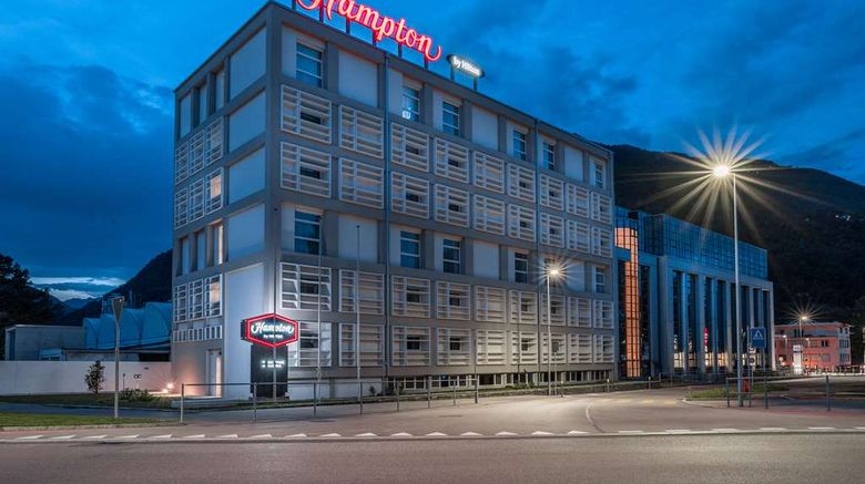 Hampton by Hilton Locarno Exterior. Images powered by <a href="https://iceportal.shijigroup.com" target="_blank" rel="noopener">Ice Portal</a>.