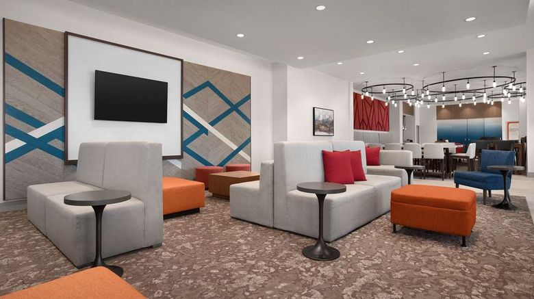 <b>Hilton Garden Inn Denver Airpt Tower Rd Lobby</b>. Images powered by <a href="https://iceportal.shijigroup.com/" title="IcePortal" target="_blank">IcePortal</a>.