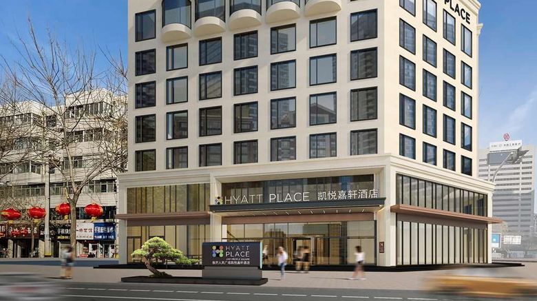 Hyatt Place Linyi People Square Exterior. Images powered by <a href="https://iceportal.shijigroup.com" target="_blank" rel="noopener">Ice Portal</a>.