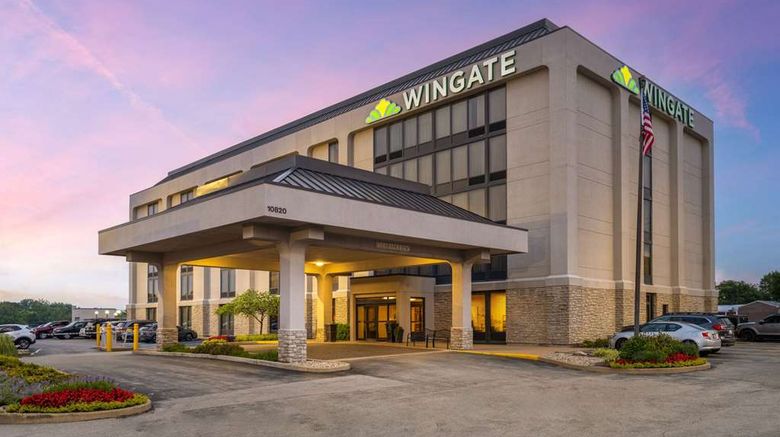 <b>Wingate by Wyndham St Louis Airport Exterior</b>. Images powered by <a href="https://iceportal.shijigroup.com/" title="IcePortal" target="_blank">IcePortal</a>.