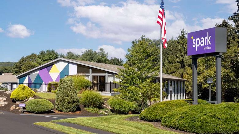 <b>Spark by Hilton Mystic Groton Exterior</b>. Images powered by <a href="https://iceportal.shijigroup.com/" title="IcePortal" target="_blank">IcePortal</a>.