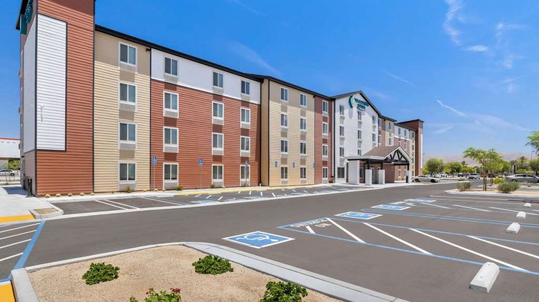 <b>WoodSpring Suites Coachella Valley Exterior</b>. Images powered by <a href="https://iceportal.shijigroup.com/" title="IcePortal" target="_blank">IcePortal</a>.