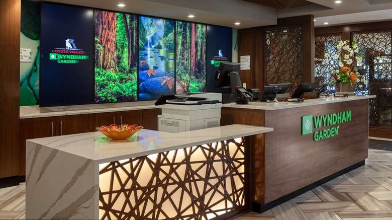 <b>Wyndham Garden Redwood Valley Lobby</b>. Images powered by <a href="https://iceportal.shijigroup.com/" title="IcePortal" target="_blank">IcePortal</a>.