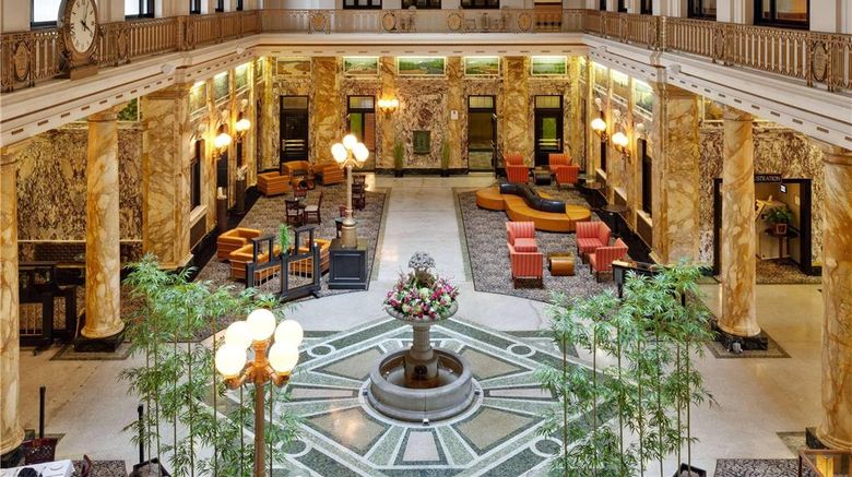 <b>Radisson Lackawanna Station Hotel Lobby</b>. Images powered by <a href="https://iceportal.shijigroup.com/" title="IcePortal" target="_blank">IcePortal</a>.