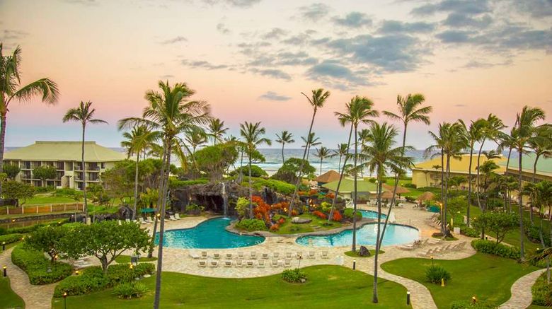 <b>Outrigger Kaua'i Beach Resort & Spa Exterior</b>. Images powered by <a href="https://iceportal.shijigroup.com/" title="IcePortal" target="_blank">IcePortal</a>.