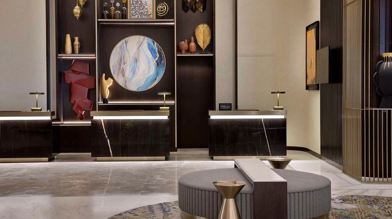 <b>Hilton Garden Inn Dubai Business Bay Lobby</b>. Images powered by <a href="https://iceportal.shijigroup.com/" title="IcePortal" target="_blank">IcePortal</a>.
