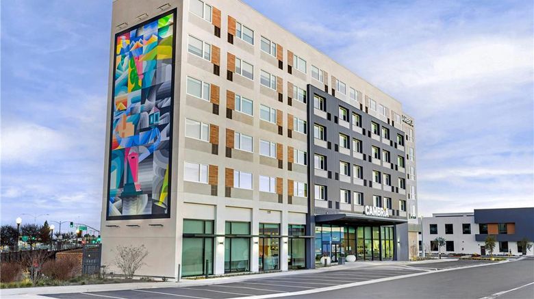 Cambria Hotel Burbank Airport Exterior. Images powered by <a href="https://iceportal.shijigroup.com" target="_blank" rel="noopener">Ice Portal</a>.