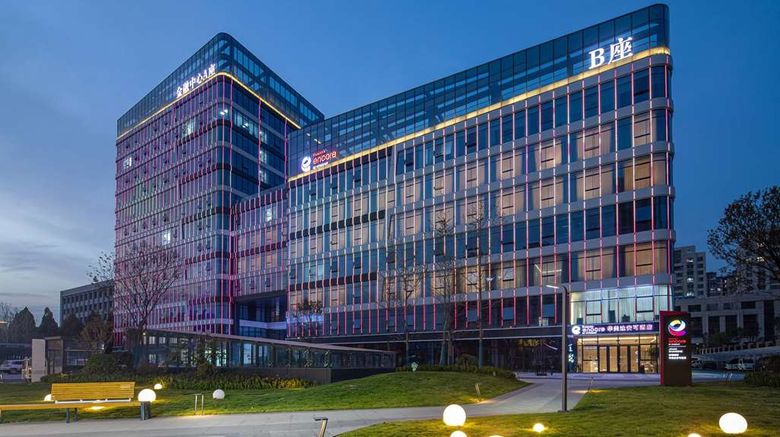 Ramada Encore by Wyndham Jinan Shanghe Exterior. Images powered by <a href="https://iceportal.shijigroup.com" target="_blank" rel="noopener">Ice Portal</a>.