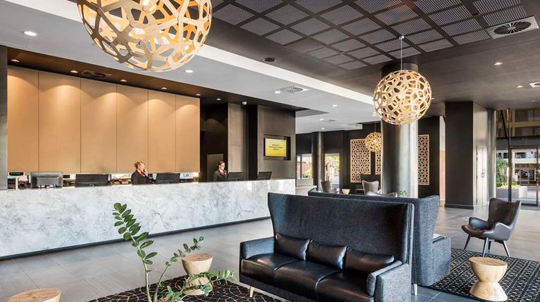 Hotel Grand Chancellor Brisbane Lobby. Images powered by <a href="https://iceportal.shijigroup.com" target="_blank" rel="noopener">Ice Portal</a>.