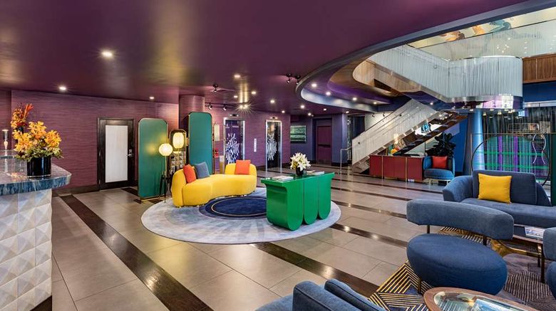 <b>E-Central Downtown Los Angeles Hotel Lobby</b>. Images powered by <a href="https://iceportal.shijigroup.com/" title="IcePortal" target="_blank">IcePortal</a>.