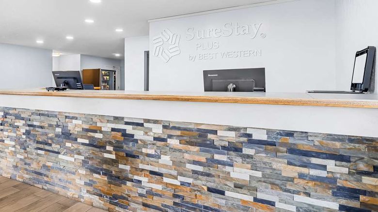 <b>SureStay Plus by Best Western Beaumont Lobby</b>. Images powered by <a href="https://iceportal.shijigroup.com/" title="IcePortal" target="_blank">IcePortal</a>.