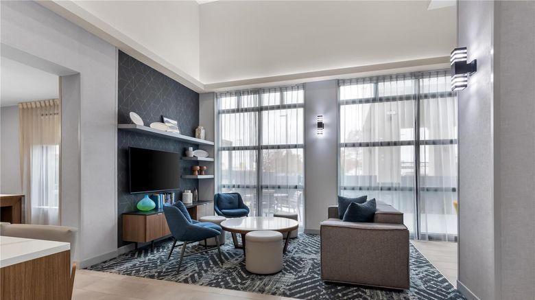 <b>Homewood Suites Oklahoma City Airport Lobby</b>. Images powered by <a href="https://iceportal.shijigroup.com/" title="IcePortal" target="_blank">IcePortal</a>.