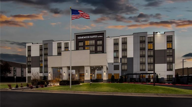 <b>Homewood Suites Oklahoma City Airport Exterior</b>. Images powered by <a href="https://iceportal.shijigroup.com/" title="IcePortal" target="_blank">IcePortal</a>.