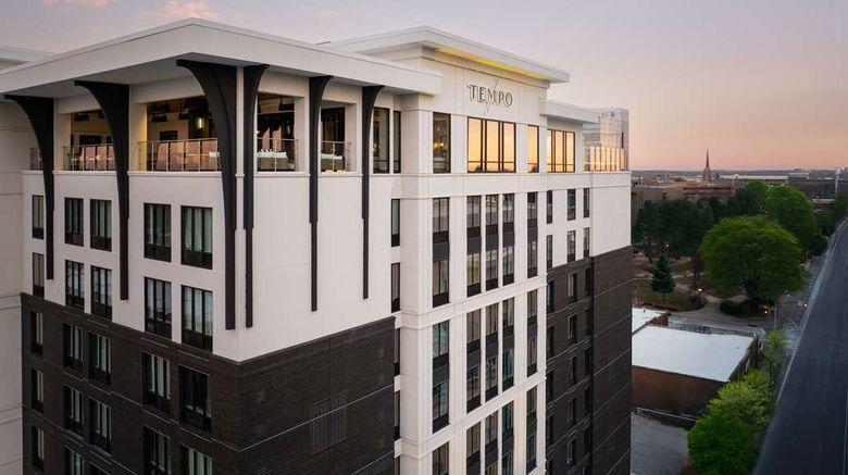<b>Tempo by Hilton Raleigh Downtown Exterior</b>. Images powered by <a href="https://iceportal.shijigroup.com/" title="IcePortal" target="_blank">IcePortal</a>.