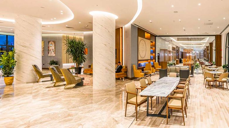 <b>Hilton Garden Inn Samarkand Afrosiyob Lobby</b>. Images powered by <a href="https://iceportal.shijigroup.com/" title="IcePortal" target="_blank">IcePortal</a>.