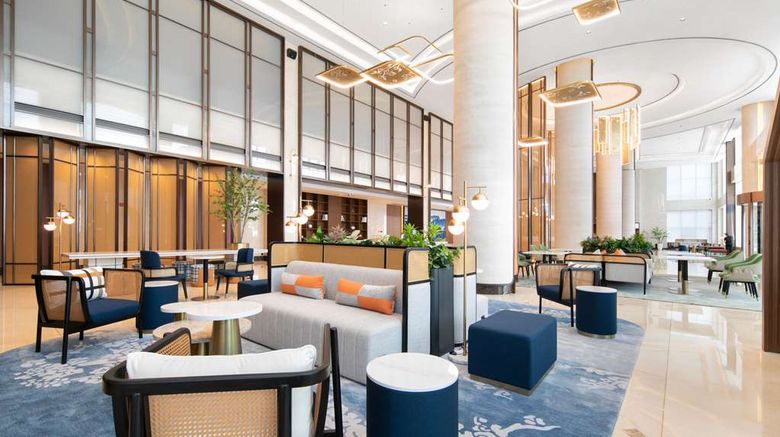 <b>Hilton Garden Inn Handan She County Lobby</b>. Images powered by <a href="https://iceportal.shijigroup.com/" title="IcePortal" target="_blank">IcePortal</a>.