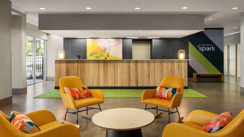 <b>Spark by Hilton Orlando Universal Blvd Lobby</b>. Images powered by <a href="https://iceportal.shijigroup.com/" title="IcePortal" target="_blank">IcePortal</a>.