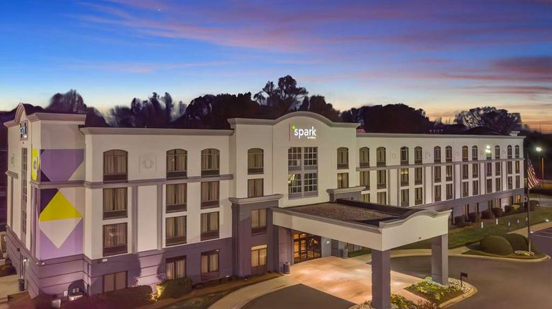 <b>Spark by Hilton Charlotte Tyvola I-77 Exterior</b>. Images powered by <a href="https://iceportal.shijigroup.com/" title="IcePortal" target="_blank">IcePortal</a>.