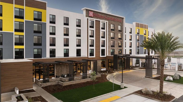 <b>Hilton Garden Inn Merced Exterior</b>. Images powered by <a href="https://iceportal.shijigroup.com/" title="IcePortal" target="_blank">IcePortal</a>.