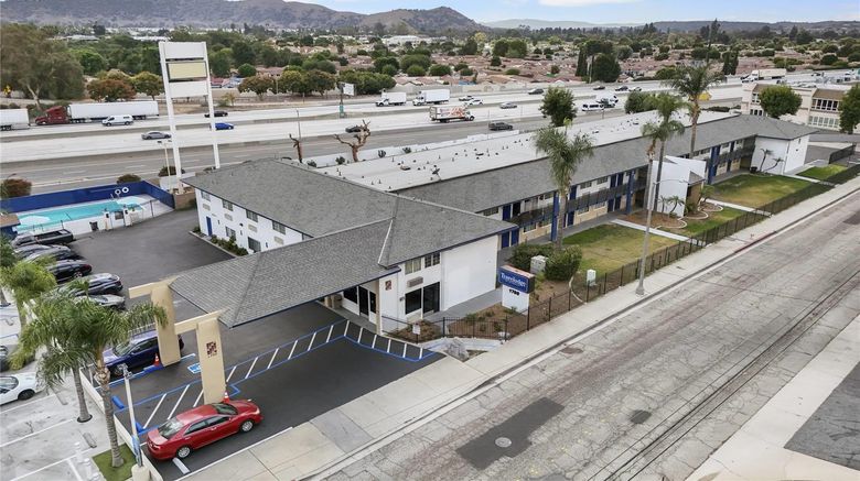 <b>Travelodge by Wyndham Fairplex Pomona Exterior</b>. Images powered by <a href="https://iceportal.shijigroup.com/" title="IcePortal" target="_blank">IcePortal</a>.