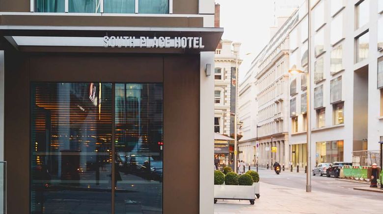 <b>South Place Hotel Exterior</b>. Images powered by <a href="https://iceportal.shijigroup.com/" title="IcePortal" target="_blank">IcePortal</a>.