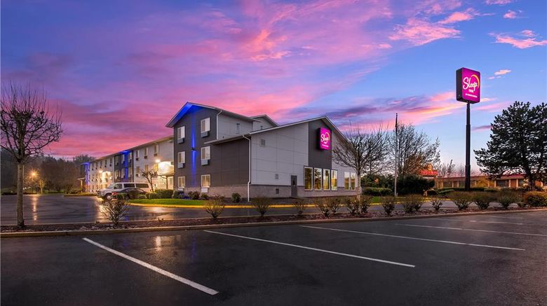 Sleep Inn Kelso Longview Exterior. Images powered by <a href="https://iceportal.shijigroup.com" target="_blank" rel="noopener">Ice Portal</a>.