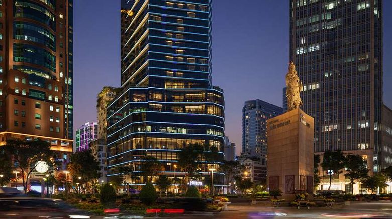 <b>Hilton Saigon Exterior</b>. Images powered by <a href="https://iceportal.shijigroup.com/" title="IcePortal" target="_blank">IcePortal</a>.