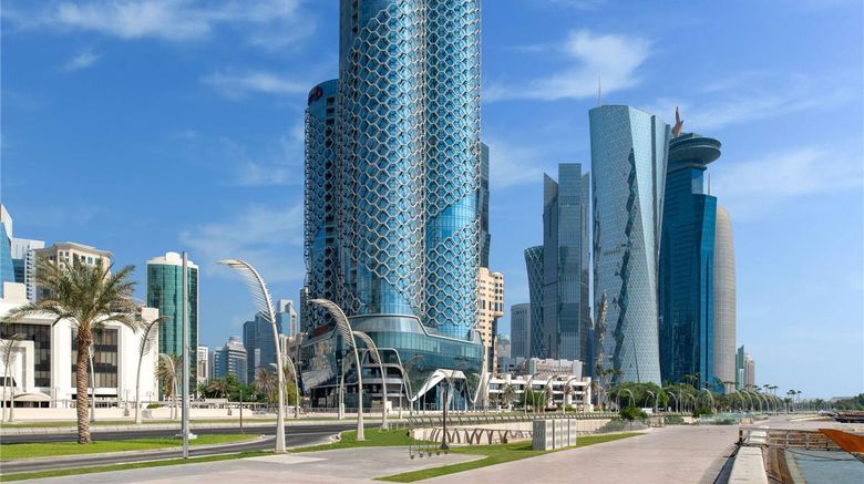 <b>Swissotel Corniche Park Towers Doha Exterior</b>. Images powered by <a href="https://iceportal.shijigroup.com/" title="IcePortal" target="_blank">IcePortal</a>.