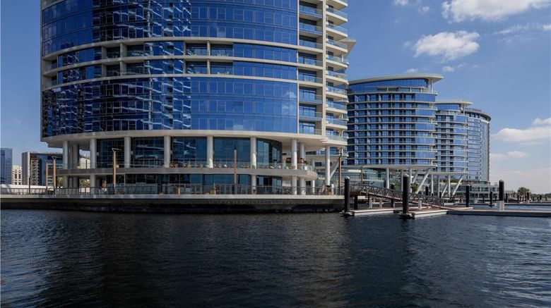 <b>Hilton Dubai Creek Hotel & Residences Exterior</b>. Images powered by <a href="https://iceportal.shijigroup.com/" title="IcePortal" target="_blank">IcePortal</a>.