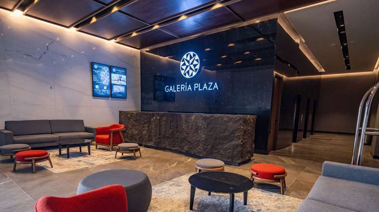<b>Hotel Galeria Plaza Leon Lobby</b>. Images powered by <a href="https://iceportal.shijigroup.com/" title="IcePortal" target="_blank">IcePortal</a>.