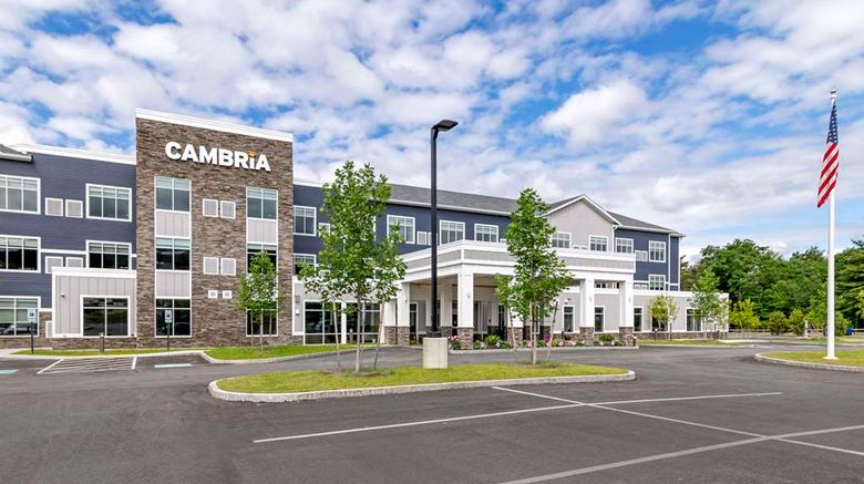 Cambria Hotel North Conway Exterior. Images powered by <a href="https://iceportal.shijigroup.com" target="_blank" rel="noopener">Ice Portal</a>.